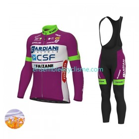 Tenue Maillot M/L + Collant à Bretelles Hiver Thermal Fleece 2022 Bardiani-CSF N001